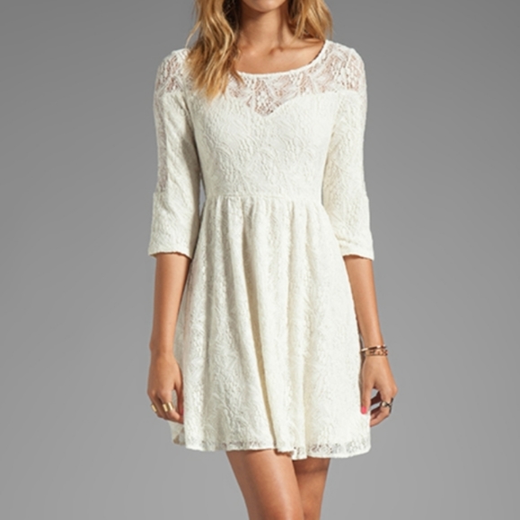 Free People Shake It Up Dress Lace Overlay - Picture 1 of 16